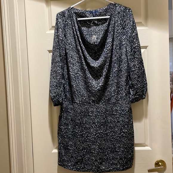 Gap gray/black/white printed dress (sz 10) - Picture 1 of 10